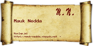 Mauk Nedda névjegykártya